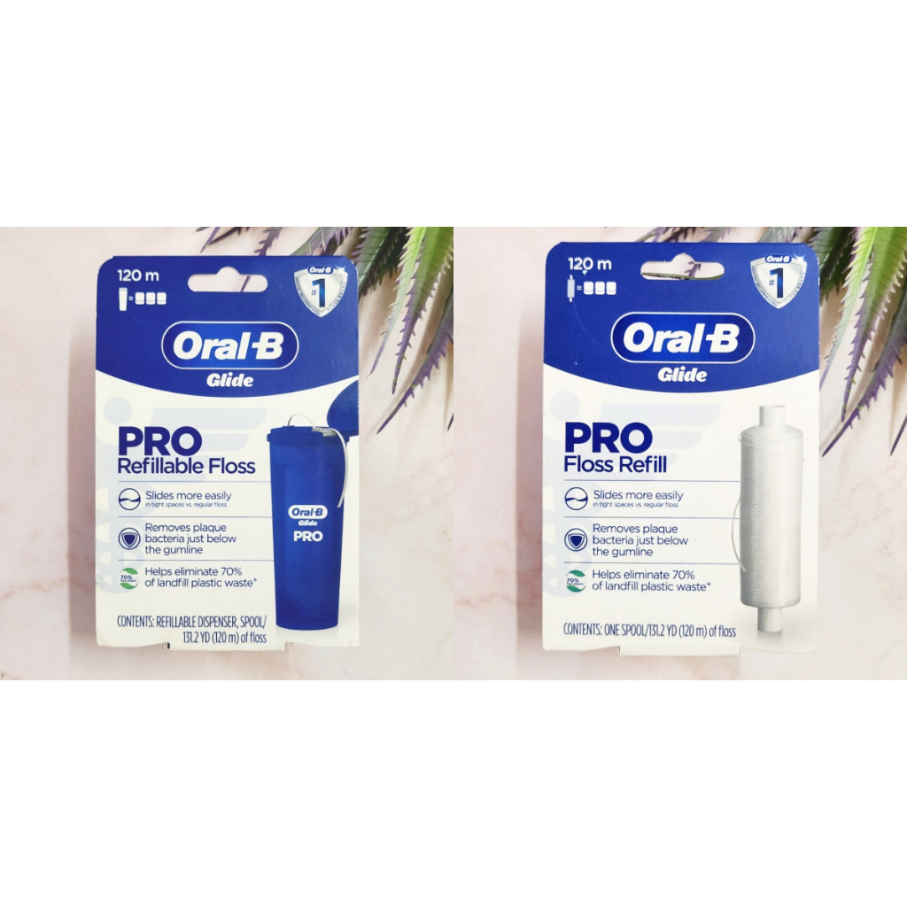 [Oral-B®] Glide PRO Dental Floss 120 m ออรัลบี ไกลด์ ไหมขัดฟัน