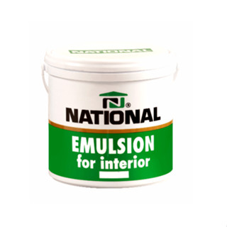 NATIONAL  สีน้ำภายใน สีน้ำ สีทาภายใน สีเนชั่น  เบอร์ 300 สีขาว เบอร์ 383 สีเทา 3.5 ลิตร พร้อมส่ง / Udomkit