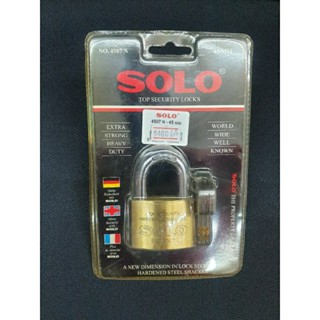 Solo กุญแจ คอสั้น 45มิล ระบบลูกปืน รุ่น 4507n ของแท้