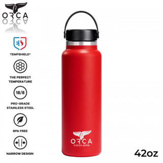 Orca coolers กระบอกน้ำทรงแทงค์ ใช้ในการเก็บเครื่องดื่มในการเดินทาง ใส่ได้ทั้งน้ำเย็นและน้ำร้อนสามารถรักษาาอุหภูมิได