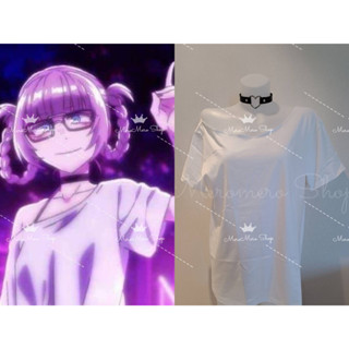 เสื้อยืดสีพื้นคอกว้าง เสื้อยืดคอสเพลย์