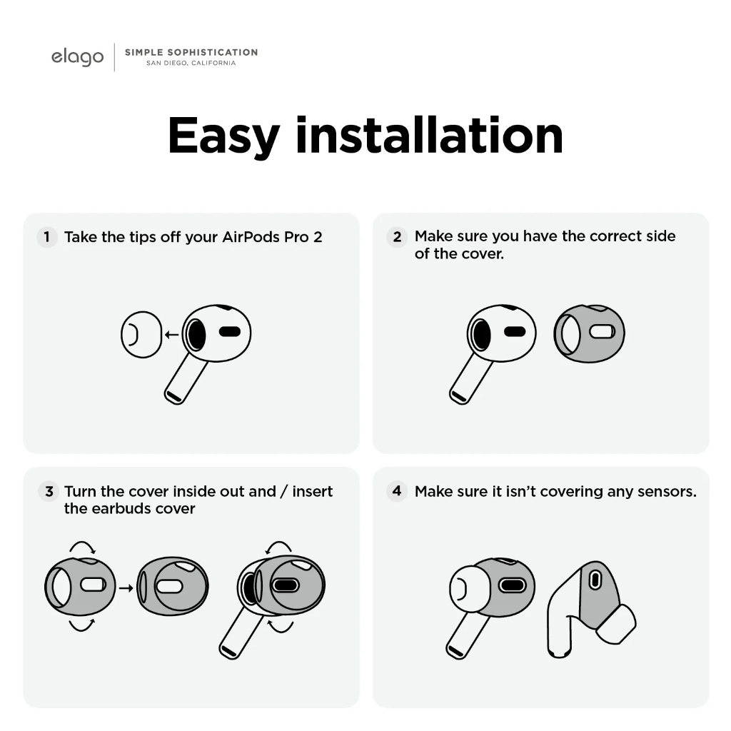 elago เคส สำหรับ AirPods Pro1 & Pro2 Ear Tips Cover ที่ครอบหู ลิขสิทธิ์แท้จากตัวแทนจำหน่าย - รูปที่ 5