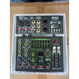 MIXER MKC LX-402DSP ใช้ไฟรถยนต์ได้ เอฟเฟกแท้  USB บูธูท