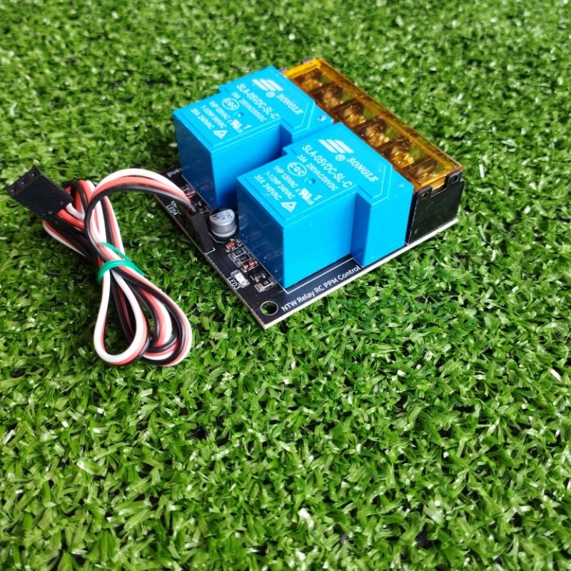 (รุ่นล่าสุด) Rc Relay Switch 30A 2Relay รีเลย์สำหรับรีโมท Flysky และรีโมทอาชีอื่นๆทุกรุ่น SWRC30A2R V3 (NTW Production) - รูปที่ 2
