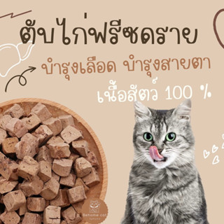 ตับไก่ฟรีซดราย ขนมสัตว์เลี้ยง ขนมแมวขนมสุนัข