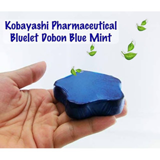 ก้อนอโรม่าหอม พลังไอออน ทำความสะอาดโถห้องน้ำ กลิ่นมิ้นท์ Kobayashi Bluelet Dobon Blue Mint Toilet Tank Cleaner 60g.🇯🇵