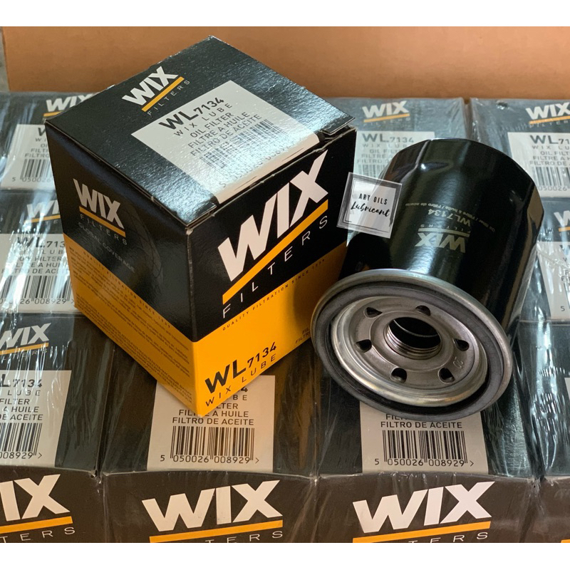 Wix oil filter WL7134 ไส้กรองน้ำมันเครื่อง Honda ทุกรุ่น, Nissan Cefiro A32, A33 Mitsubishi Lancer Cedia Exและรุ่นอื่น