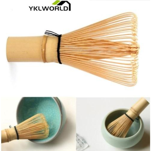 YKLWORLD ญี่ปุ่น แปรงชงชา แปรงตีมัทฉะ แปรงเรซิ่น Matcha Whisk Chasen สำหรับผงชาเขียวมัทฉะ ที่ปัดแป้งแบบใช้ซ้ำ