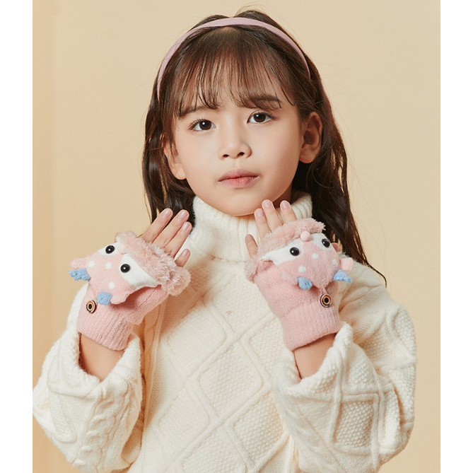 Simpleday.bkk : Deer Gloves for Kid ถุงมือกันหนาวเด็ก บุขนกันหนาวลายกวาง