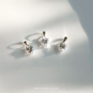 Sister J. diamond heart pendant จี้หัวใจเพชร จี้เงินแท้ (เฉพาะจี้) /silver925