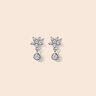 GEMMAPIECE ต่างหูแป้น Clara 5dots flower Drop Earring