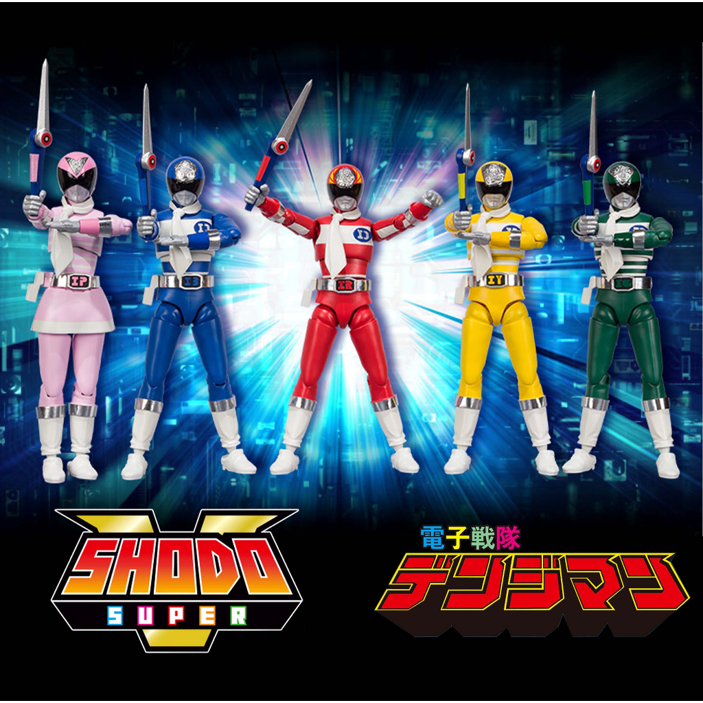 พร้อมส่ง Shodo Super Sentai Denziman Denjiman เดนจิแมน เซนไต P Bandai