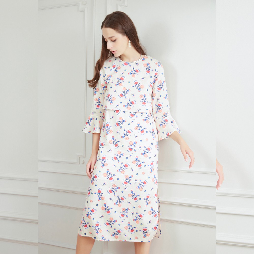 Nitan (นิทาน) เดรสให้นมบุตร รุ่น Lolita Nursing Dress