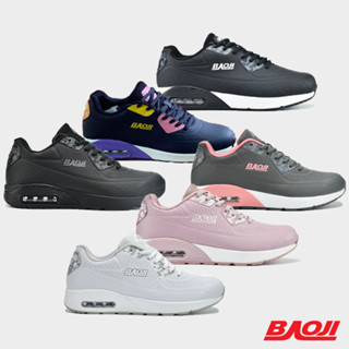 Baoji Collection บาโอจิ รองเท้าผ้าใบ รองเท้ากีฬา รองเท้าวิ่ง สำหรับผู้หญิง W Air Max Pref. Leather BJW322(1680)