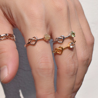 แหวนพลอย mini heart ring #minimminiheart #minimsignature R560