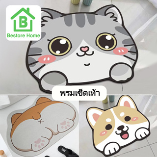 BestoreHome พรมเช็ดเท้า ปูพื้น ตกแต่งบ้าน สินค้าพร้อมส่งในไทย