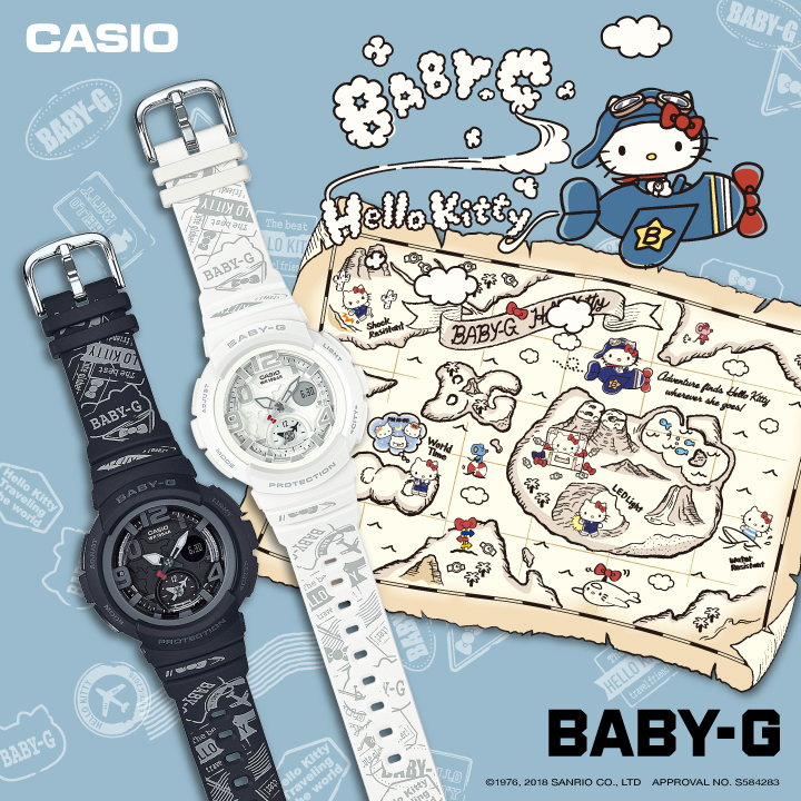 HELLO KITTY นาฬิกา Baby-g รุ่น kitty Limited Editionนาฬิกา casio ผู้หญิง