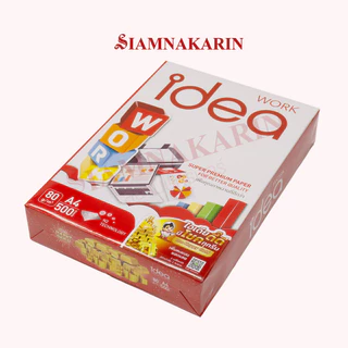 กระดาษถ่ายเอกสาร A4 IDEA Work กระดาษถ่ายเอกสาร A4 80G 500 แผ่น(1รีม)