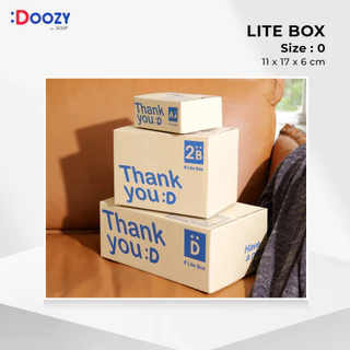Lite Box กล่องไปรษณีย์ ขนาด 0 (11X17X6 ซม.) แพ็ค 20 ใบ กล่องพัสดุ กล่องฝาชน Doozy Pack ถูกที่สุด!