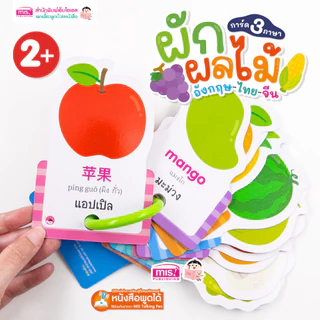 MISBOOK แฟลชการ์ด 3 ภาษา อังกฤษ-ไทย-จีน (ซื้อแยกหมวดได้) - การ์ดคำศัพท์ flash card