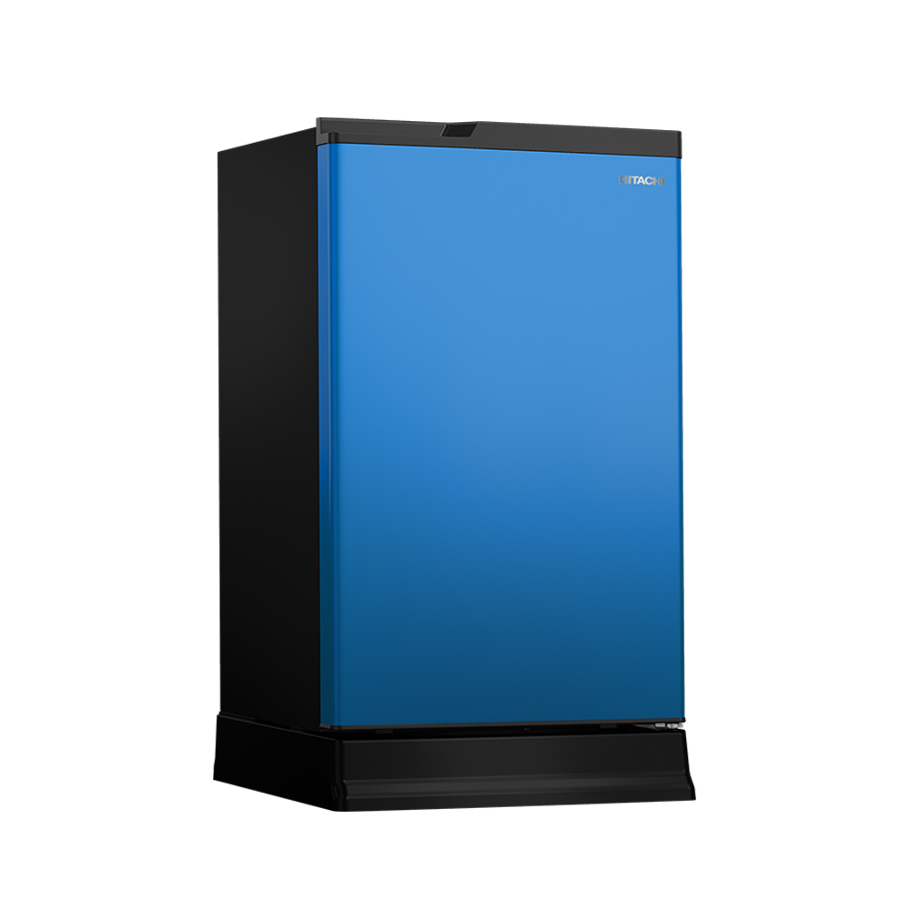 HITACHI ตู้เย็น 1ประตู รุ่น HR1S5142 5.0คิว141.6ลิตร สีเงิน/น้ำเงิน/แดง ระบบละลายน้ำแข็งอัตโนมัติ