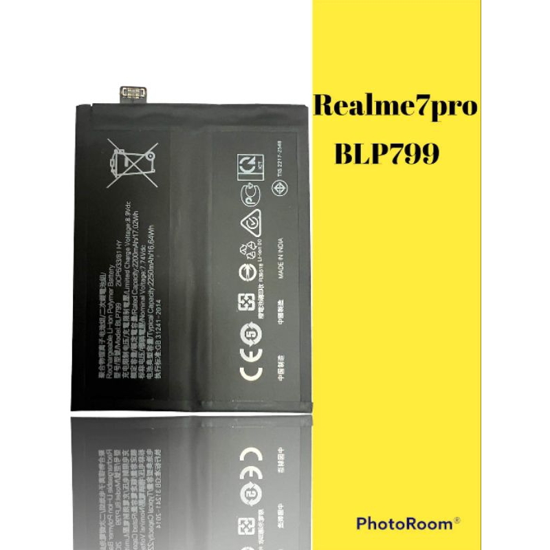 BATTERY Realme7pro Bat BLP799 bat realme7pro แบตRealme7pro แบตrealme7pro bat realme7pro แบตRealme7PRO