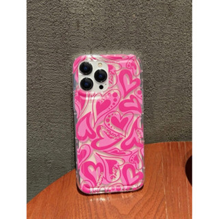 เคสไอโฟนใสบีมหัวใจชมพูพิ้ง i7-14promax (Case iphone) เคสมือถือ เคสวาเลนไทน์ เคสพาวเวอร์พัพเกริล์ เคสน่ารัก เคสเกาหลี