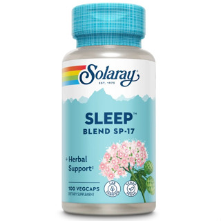 สมุนไพรรวมเพื่อการนอนหลับ Solaray, Sleep Blend SP-17, 100 VegCaps