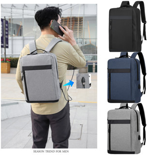 MMGA1707 // NEW - Backpack กระเป๋าเป้ผู้ชาย  กระเป่าสะพายหลัง กระเป๋านักเรียน มีที่เสียบชาร์จUSB ใส่ของได้เพียบ!!