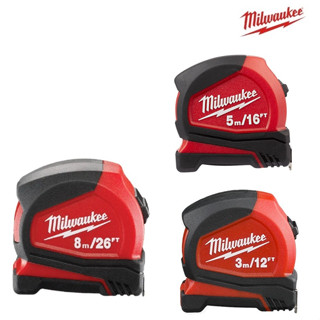 MILWAUKEE ตลับเมตร COMPACT 3m/12ft รุ่น 48-22-6613 5m/16ft 48-22-6617 8m/26ft 48-22-6626