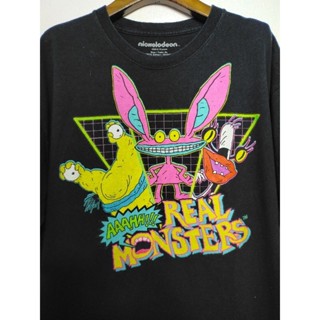 เสื้อยืด มือสอง ลายการ์ตูน Nickelodeon อก 46 ยาว 28