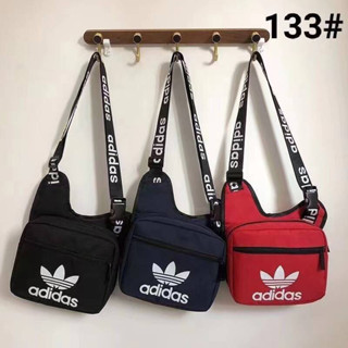 กระเป๋าสะพายคาด ADIDAS - มีทั้งหมด 3 สี - มีช่องซิปหน้า  - ด้านในมีซับใน และช่องใส่ของเล็ก - ขนาด 25×17×7 cm