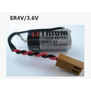 ER4V3.6V แบตเตอรี่  Battery ER4V/   (3.6V). TOSHIBA แจ็คน้ำตาล