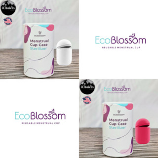 [EcoBlossom] Menstrual Cup Case Sterilizer, White &amp; Rose กล่องซิลิโคนใส่ถ้วยประจำเดือนแบบพกพา กล่องใส่ถ้วยอนามัย