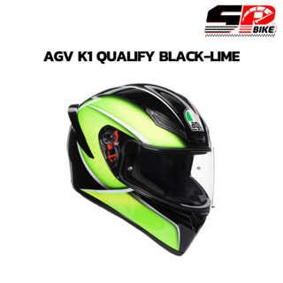 หมวกกันน็อค AGV K1 #14 QUALIFY BLACK/LIMEส่งฟรี !!