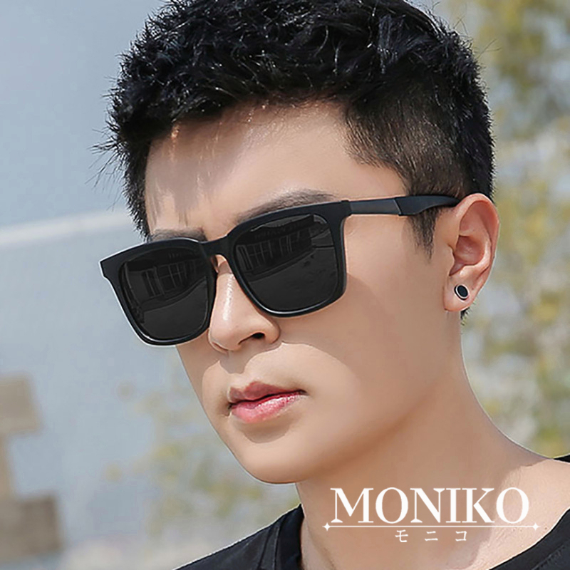 MONIKO แว่นตากันแดด ป้องกันรังสียูวีแว่นตาแฟชั่นสําหรับผู้ชาย พร้อมเลนส์ปรอท