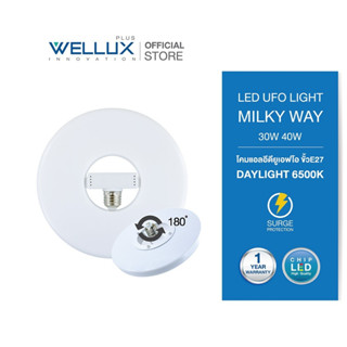 WELLUX โคมไฟยูเอฟโอ ปรับองศาได้ 30W 40W แสงขาว ขั้วE27 LED UFO LIGHT รุ่น MILKY WAY SERIES