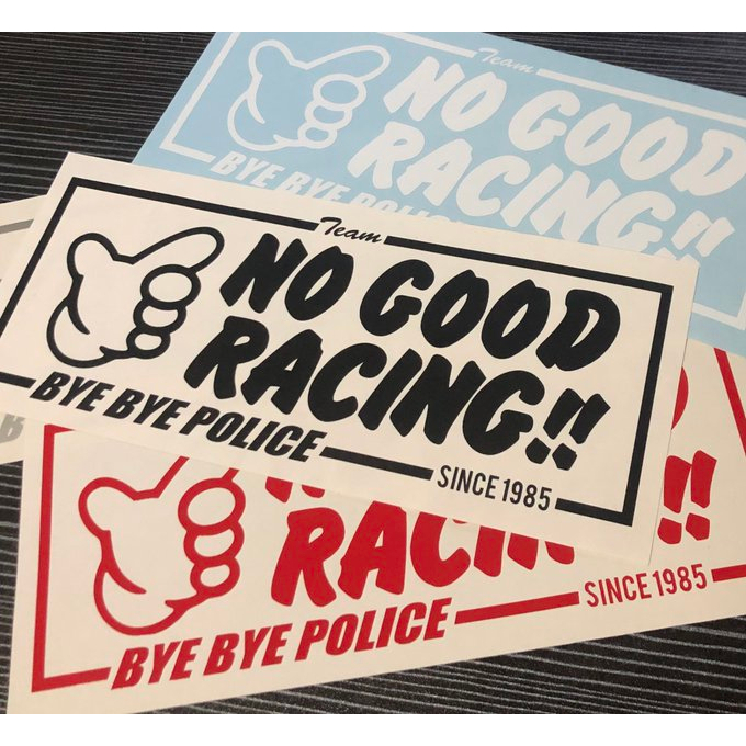 NO GOOD Racing  สติกเกอร์ไดคัท  สติกเกอร์แต่งรถ JDM Kanjo Style