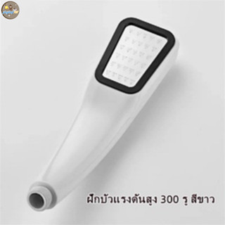 ฝักบัวอาบน้ำแบบแรงดันสูง ประหยัดน้ำ 300 รู สีเงิน!!