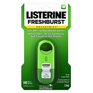 Listerine Pocketmist Oral Care Spray Freshburst 7.7mL สเปรย์ระงับกลิ่นปากเพื่อลมหายใจหอมสดชื่นยาวนานมั่นใจตลอดเวลา