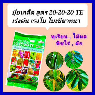 ปุ๋ยเกล็ด สูตร 20-20-20  ปุ๋ยเร่งต้น 1กิโลกรัม ช่วยบำรุงต้น ใบ ดอก ผล เร่งการเจริญเติบโต ใช้ได้ทั้งใน ผัก ผลไม้ ข้าว ฯลฯ