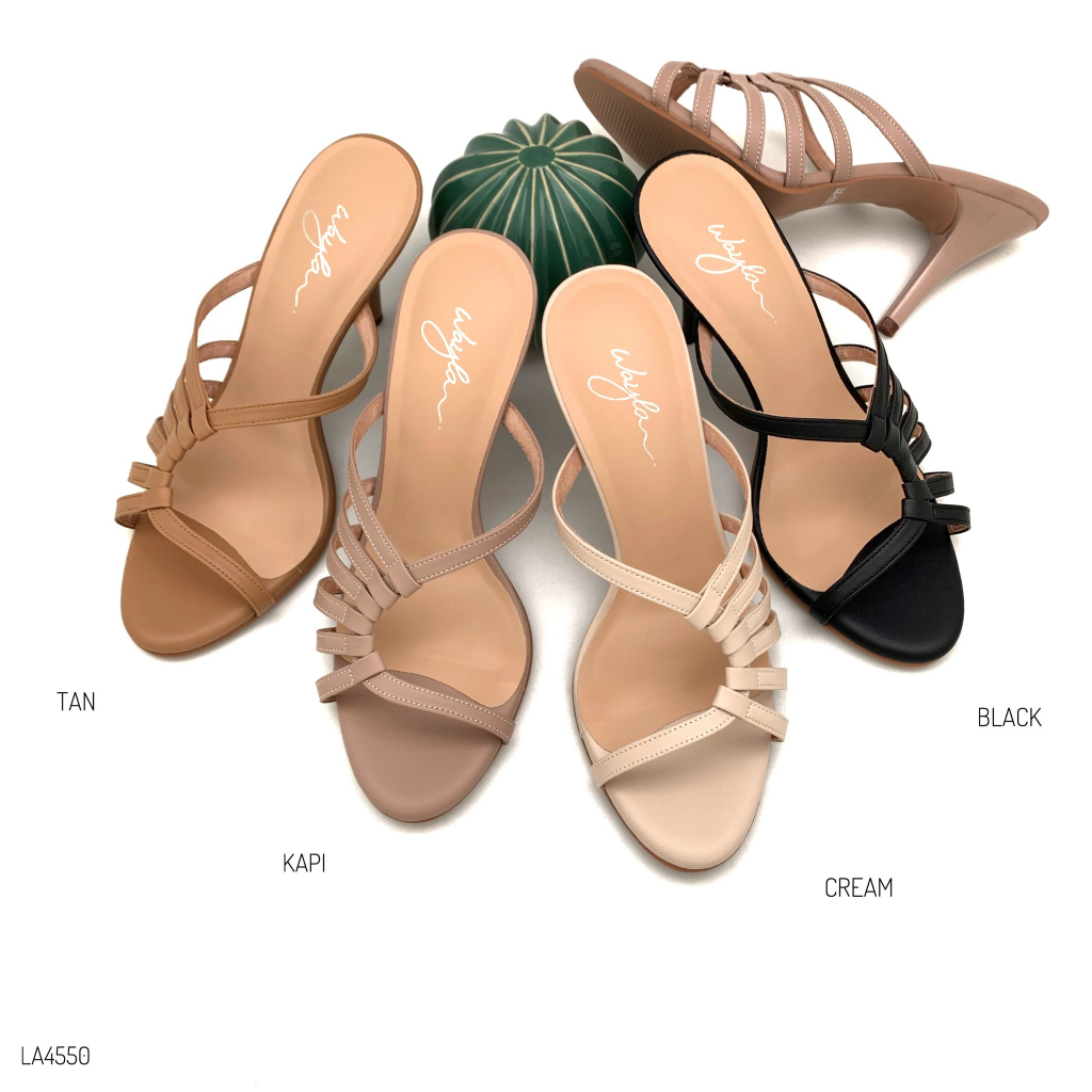 HaloBangkok รองเท้า High Heel หนังไมโครไฟเบอร์ รุ่น LA4550