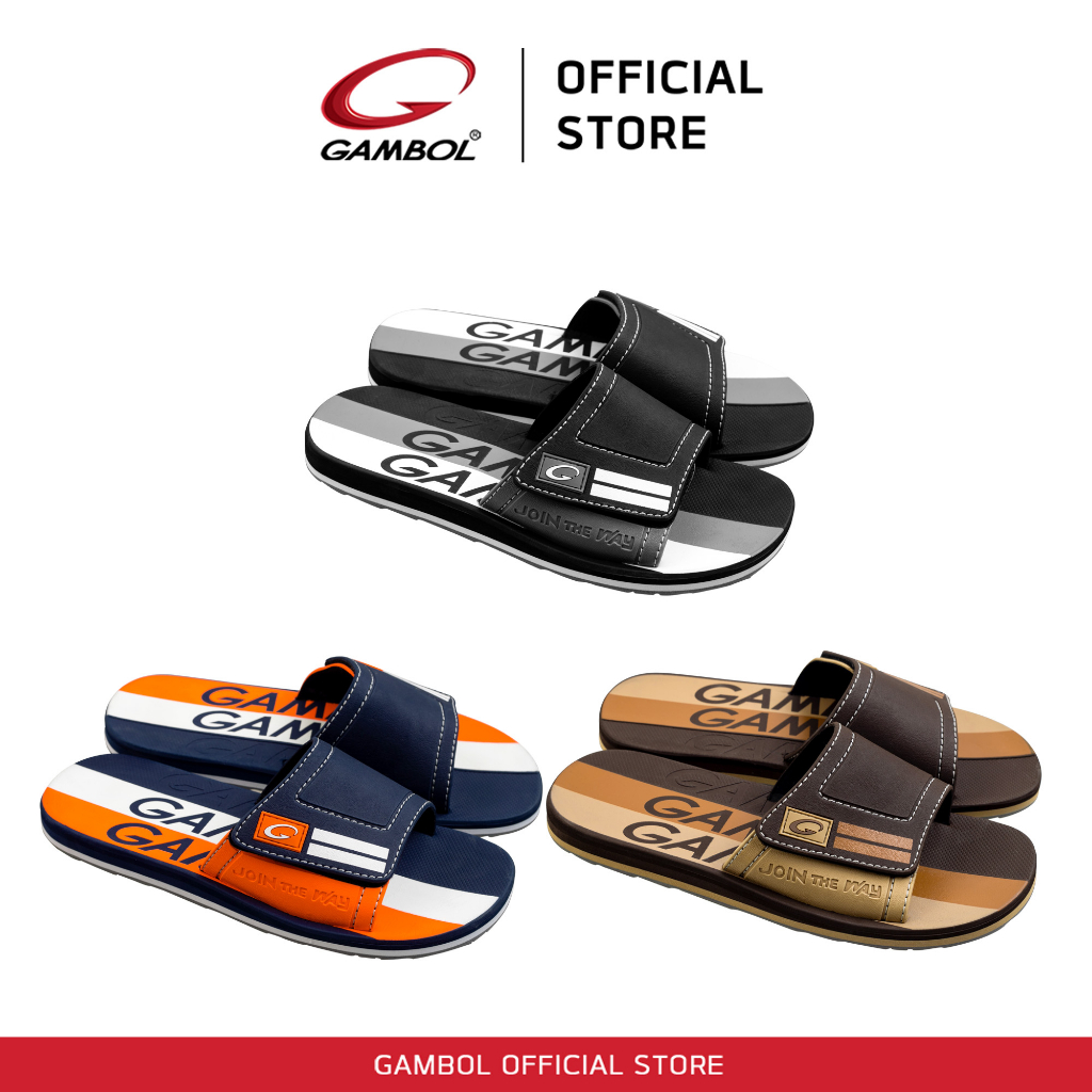 GAMBOL แกมโบล รองเท้าแตะสวมชาย รุ่น GM13034 Size 40-44