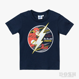 DOSH BOYS T-SHIRTS JUSTICE LEAGUE-THE FLASH เสื้อยืดคอกลมเด็กชาย DJBT5046-NV