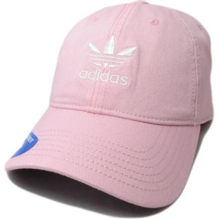 Adidas Hat Pink Mens Originals Strapback Cotton Baseball Cap Adjustable One Size หมวกแบรนด์ adidas มือ1 ของแท้💯