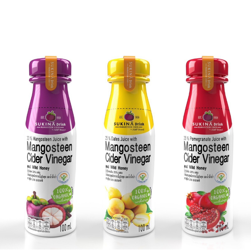 Mangosteen Cider Vinegar  Sukina Drink มังคุดไซเดอร์ สูตรผสมน้ำมังคุด