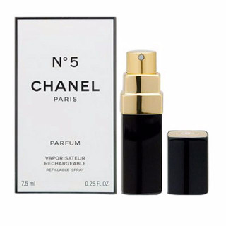 Chanel N°5 Parfum Vaporisateur Rechargeable Refillable Purse Spray 7.5 ml. ( กล่องขาย ) .