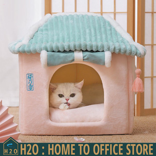 [พร้อมส่ง] Pet house บ้านแมว บ้านสัตว์เลี้ยง สไตล์ญี่ปุ่น ที่นอนสัตว์เลี้ยง 38x33x41cm RTPR22-1