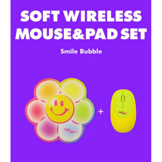 พร้อมส่ง🍀Wiggle Wiggle🍀Soft Wireless Mouse &amp; Mouse Pad