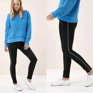 NX : Black Jersey denim legging สีดำ